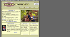 Desktop Screenshot of phoneababysitter.com