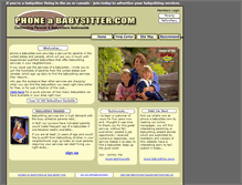 Tablet Screenshot of phoneababysitter.com